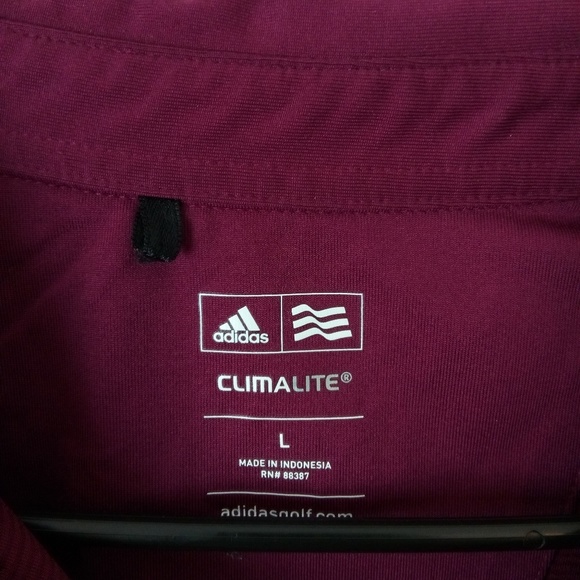 ADIDAS MENS RED POLO - Picture 6 of 6